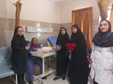بازدید از بیمارستان و بخش‌های زایمانی و تجلیل از مادران زایمان کرده